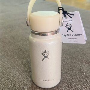 Hydro Flask Micro Bottle Insulated Mini Leak Proof Flask Glimmer cream